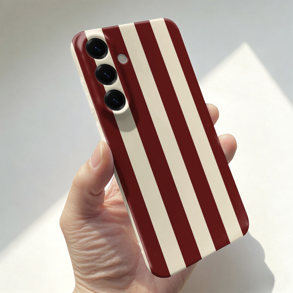 Phone Cases A14 Samsung - Rot-weiß gestreifte Hülle für Samsung A55