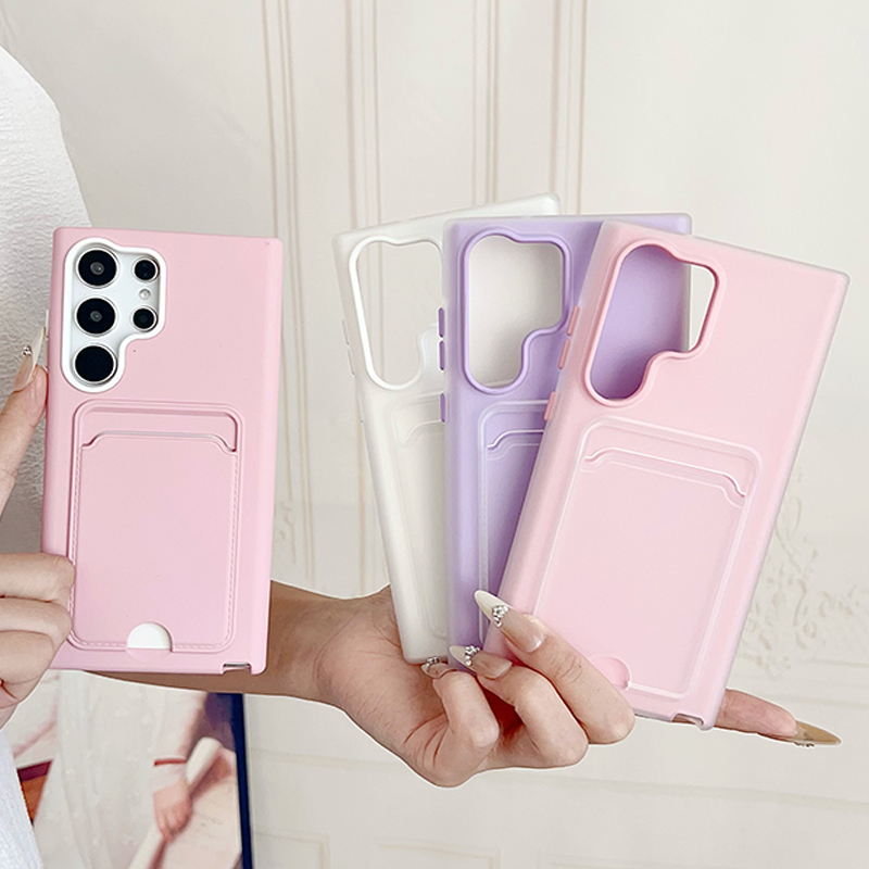Phone Cases With Wallet On Back - 2-in-1 Luxus-Handyhülle mit Kartenfach für Samsung