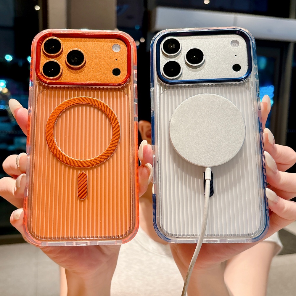 Phone Cases With Camera Cover - Vertikaler Streifen für MagSafe Magnetische Handyhülle