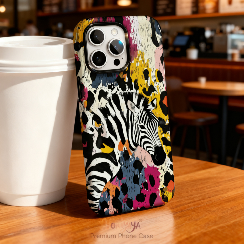 Phone Cases Zebra - Stoßdämpfende Handyhülle mit Zebra-Print für iPhone