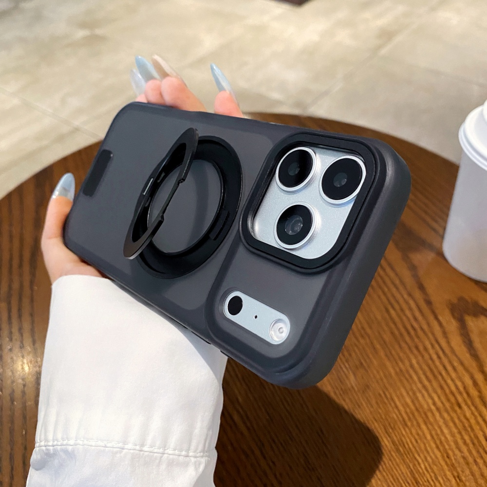 Phone Cases With Camera Cover - 360° Magnetischer Ständer Handyhülle Mattiert Große