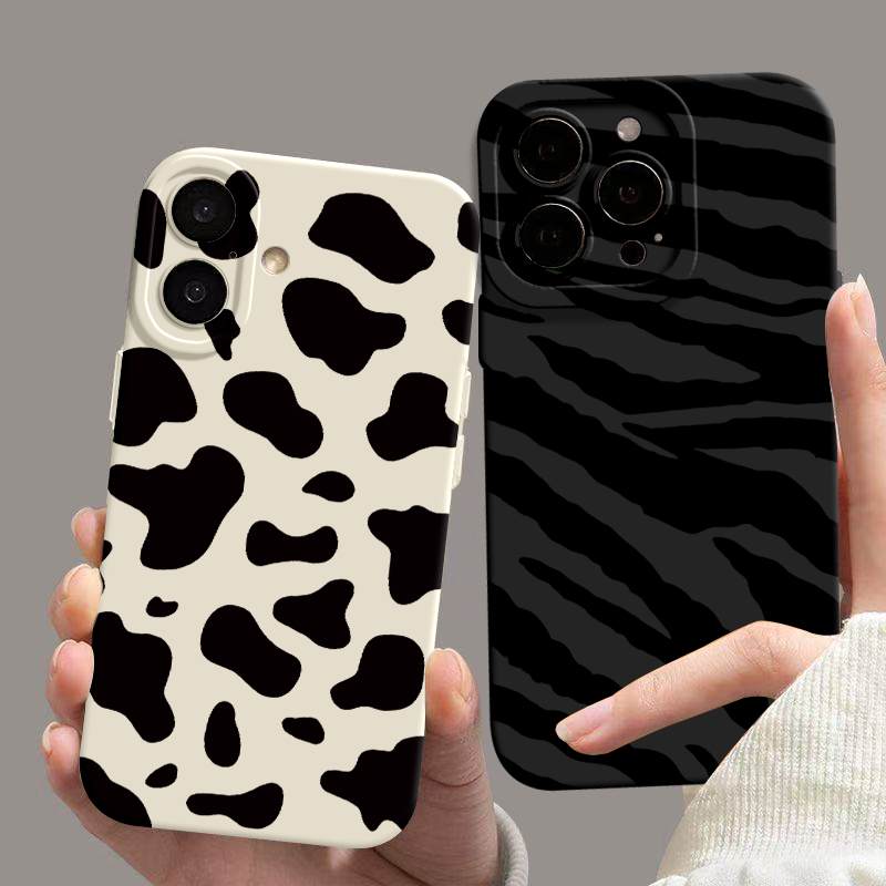 Phone Cases Zebra - Leoparden-Zebra-Kuh-Print Handyhülle für Samsung S26 S25