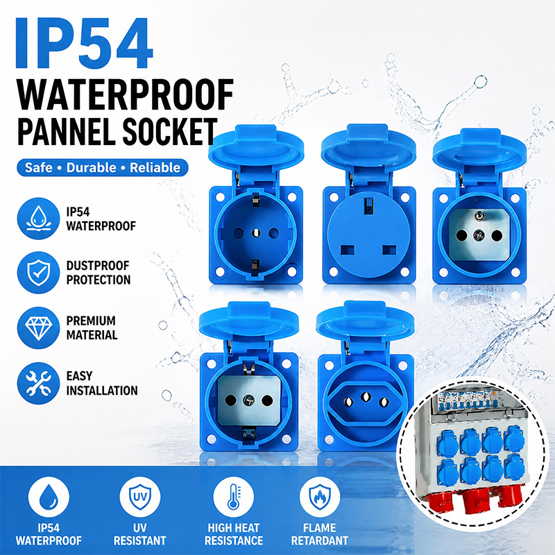 Phone Cases Uk - IP54 16A Wasserdichte Industriesteckdose Elektrische Wandsteckdose