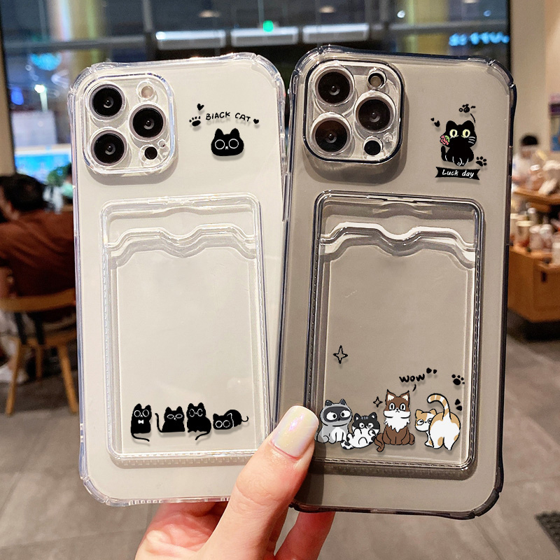 Phone Cases Cute Iphone 14 - Süße schwarze Katze Handyhülle für iPhone