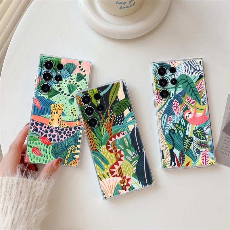 Phone Cases Zebra - Tropischer Dschungel-Druck, Leoparden-Faultier, Regenwald-Katze, Handyhülle für