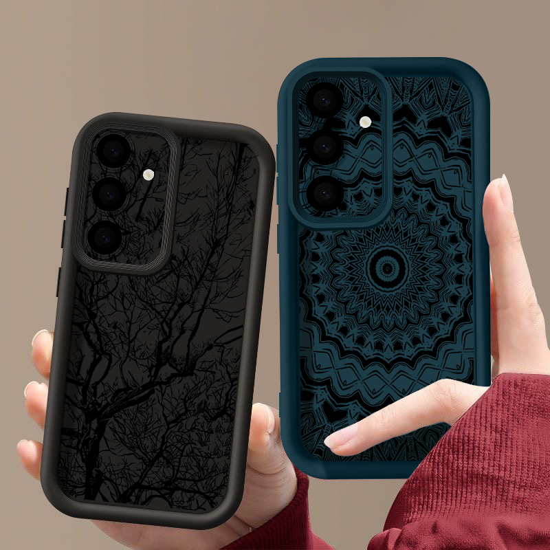 Retro-Blumen-Totem-Muster-Hüll – Phone Cases A14 Samsung Bewertung und Preis