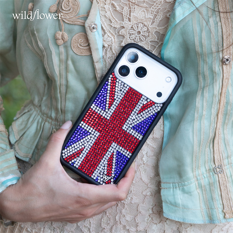 Funkelnde Strass-Union-Jack-Bl – Phone Cases Uk Bewertung und Preis