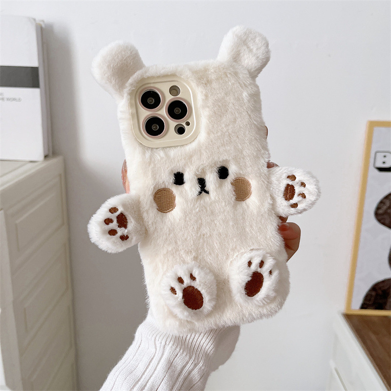 Koreanische 3D Cartoon Bär Fla – Phone Cases For Iphone 12 Pro Max Bewertung und Preis