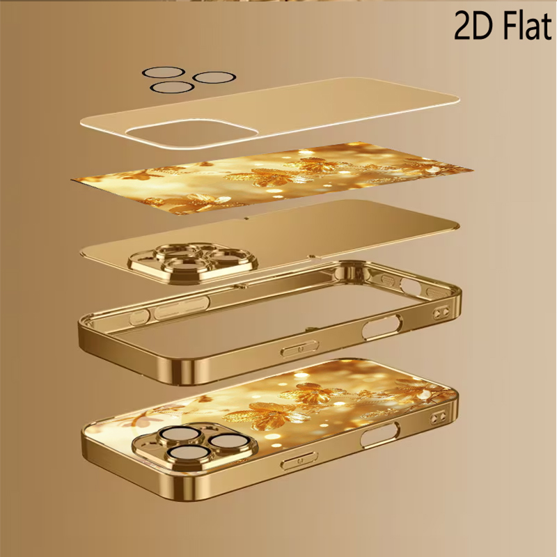 Das gehärtete Glas mit goldene – Phone Cases With Camera Cover Bewertung und Preis