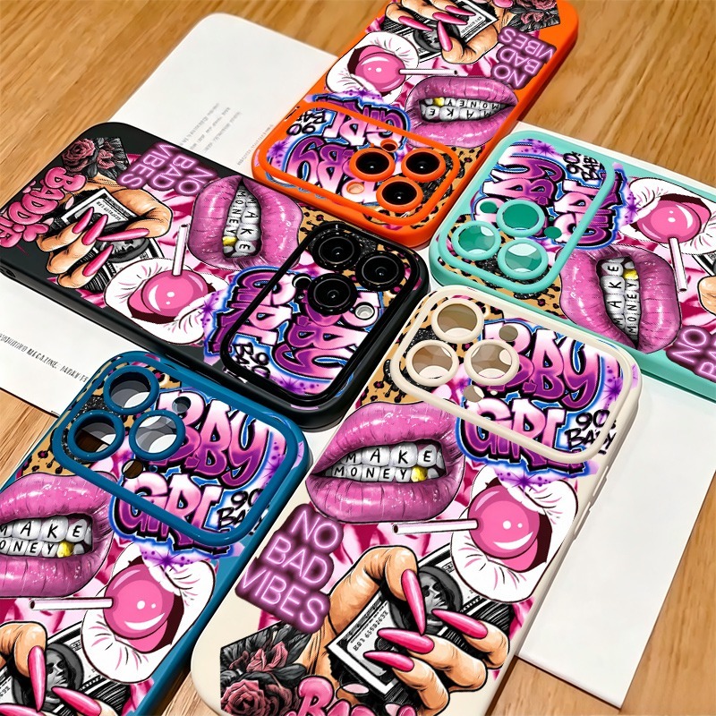 Hip-Hop Rosa Lippen Baby Girl  – Phone Cases For Iphone 12 Pro Max Bewertung und Preis