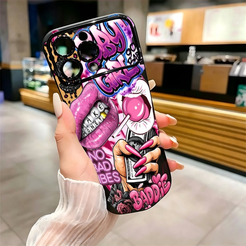 Hip-Hop Rosa Lippen Baby Girl  – Phone Cases For Iphone 12 Pro Max Bewertung und Preis