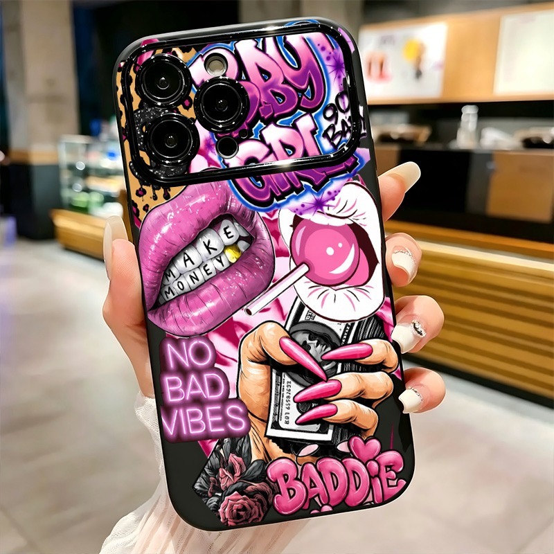 Hip-Hop Rosa Lippen Baby Girl  – Phone Cases For Iphone 12 Pro Max Bewertung und Preis
