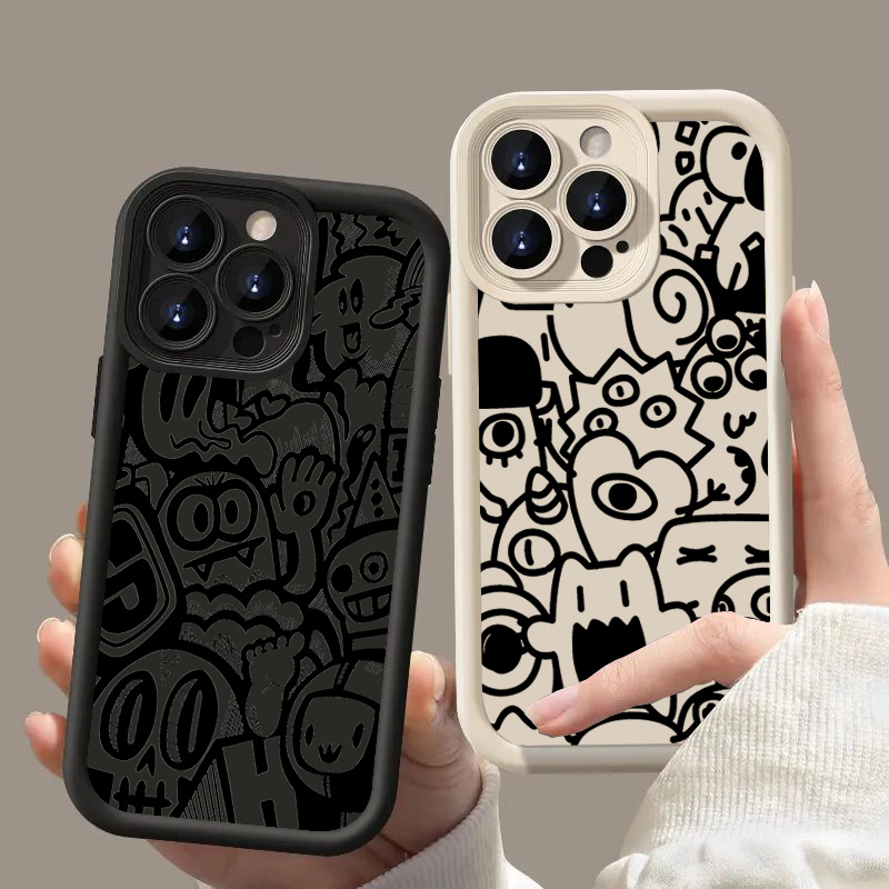 Schwarze Graffiti-Handyhülle f – Phone Cases With Camera Cover Bewertung und Preis