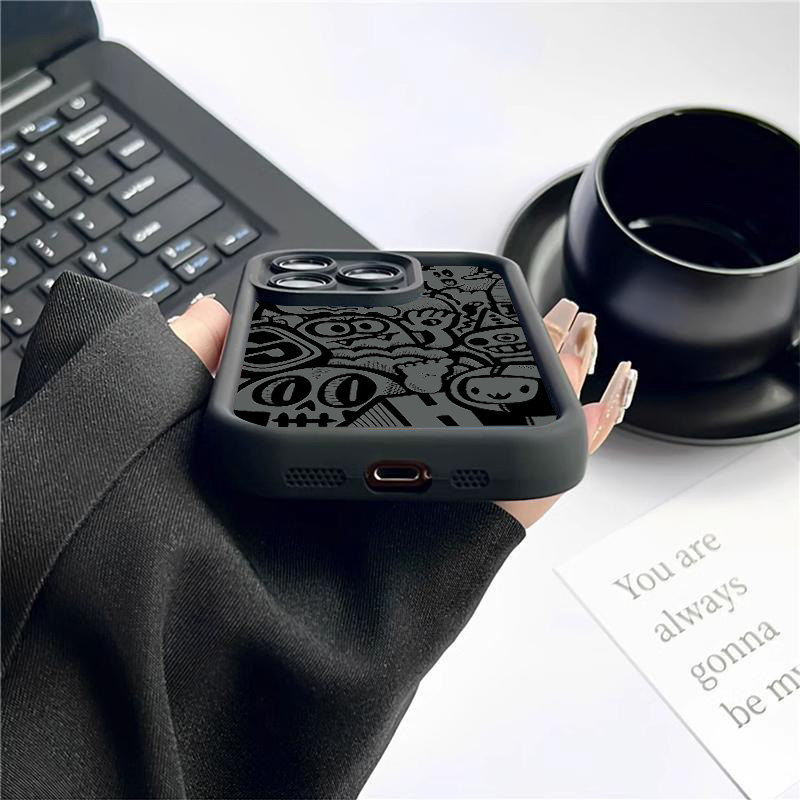 Schwarze Graffiti-Handyhülle f – Phone Cases With Camera Cover Bewertung und Preis