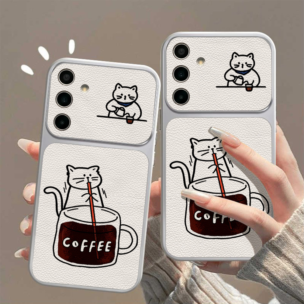 Kaffee-Süße-Katzen-Handyhülle  – Phone Cases A14 Samsung Bewertung und Preis
