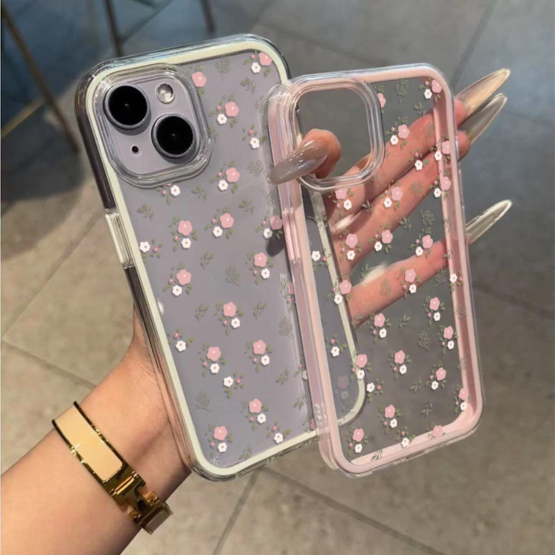 Grüne Blätter Rosa Blume 2-in- – Phone Cases Like Loopy Bewertung und Preis