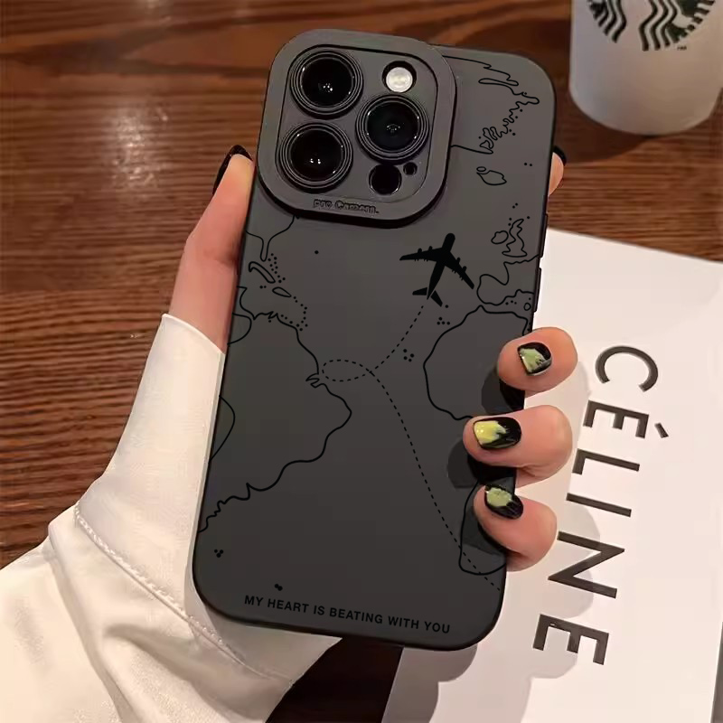 Reise-inspirierte Flugzeugrute – Phone Cases Like Loopy Bewertung und Preis