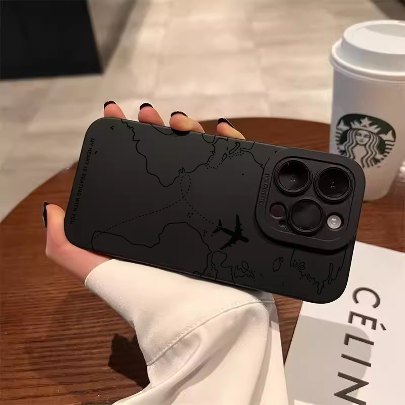 Reise-inspirierte Flugzeugrute – Phone Cases Like Loopy Bewertung und Preis