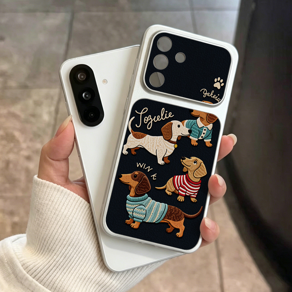 Cartoon-Welpen-Leder-Handyhüll – Phone Cases With Camera Cover Bewertung und Preis