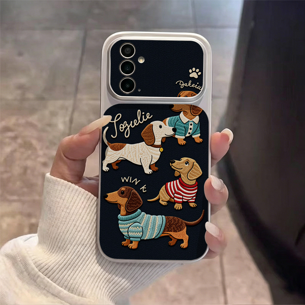Cartoon-Welpen-Leder-Handyhüll – Phone Cases With Camera Cover Bewertung und Preis