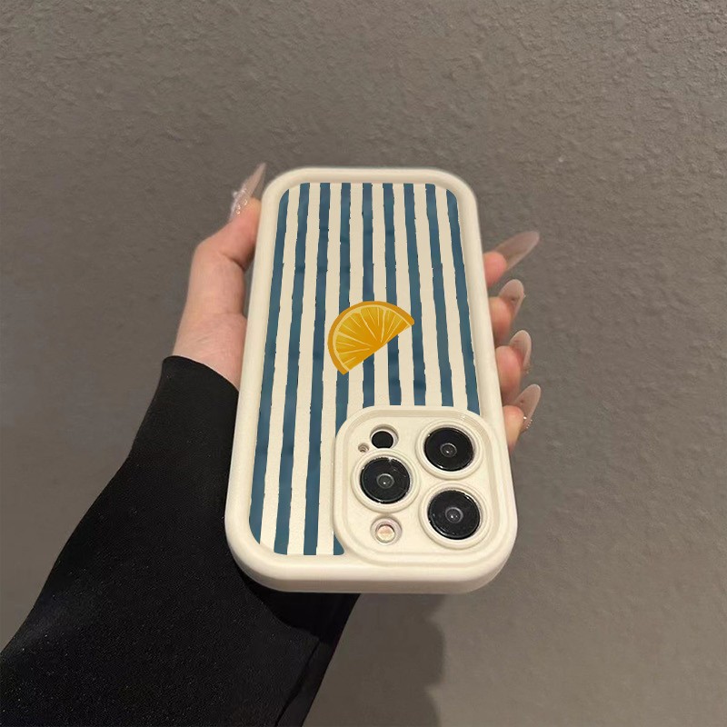 Gestreifte Zitronenscheiben-Mu – Phone Cases Like Loopy Bewertung und Preis