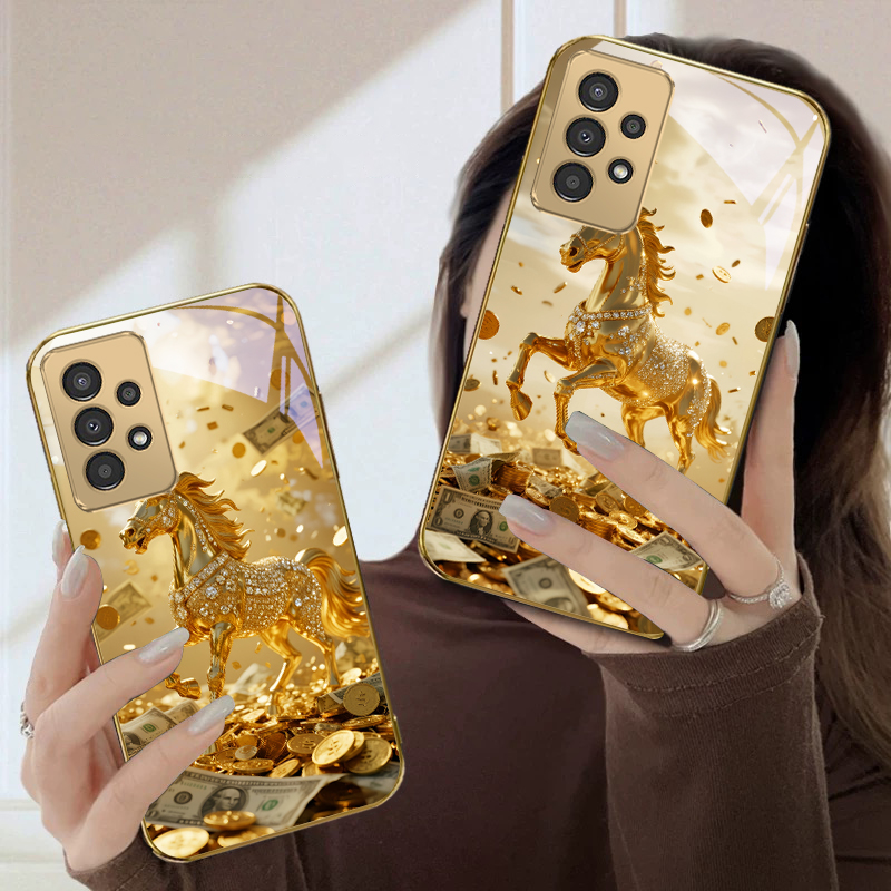 Ein schöner goldener Ross für  – Phone Cases A14 Samsung Bewertung und Preis