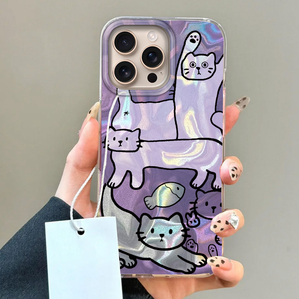 Lila Linien Katzenfisch Wasser – Phone Cases Like Loopy Bewertung und Preis