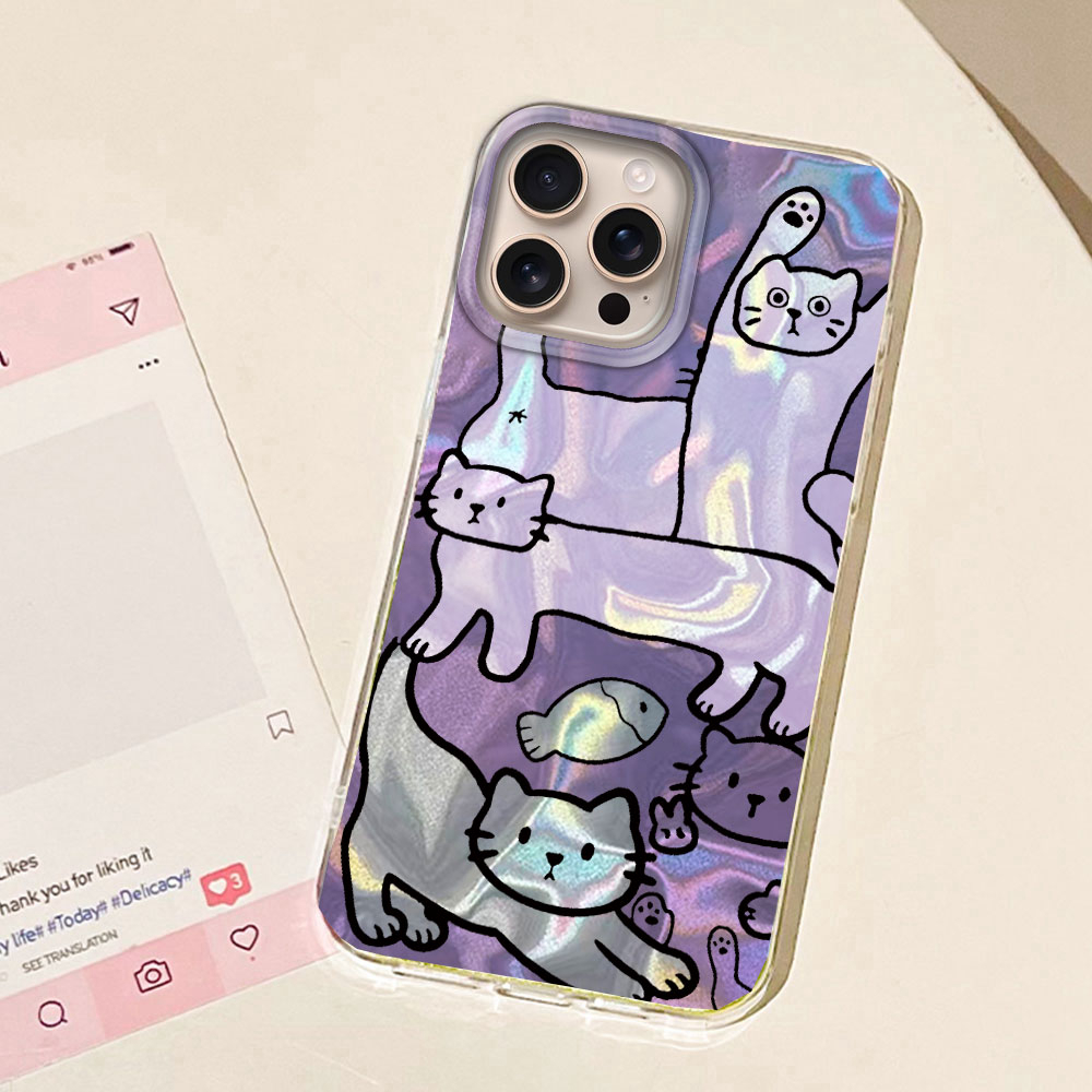 Lila Linien Katzenfisch Wasser – Phone Cases Like Loopy Bewertung und Preis