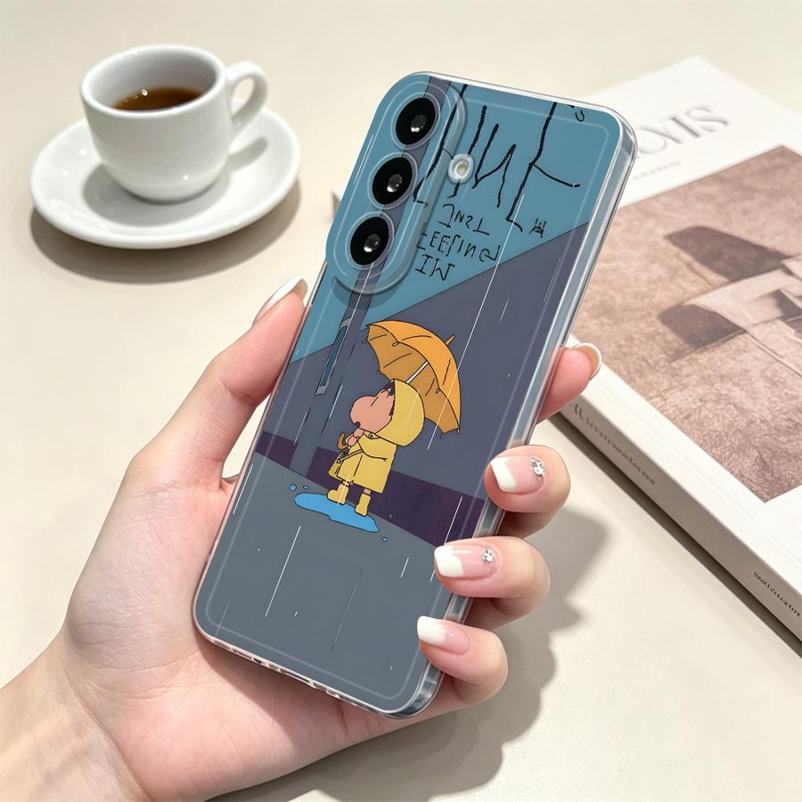 Gelber Regenschirm-Jungen Hand – Phone Cases A14 Samsung Bewertung und Preis