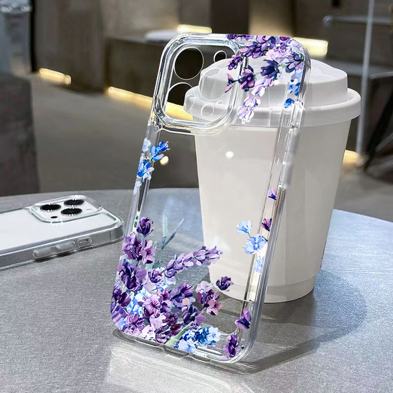 Lila Blumen Weiche TPU Handyhü – Phone Cases Like Loopy Bewertung und Preis
