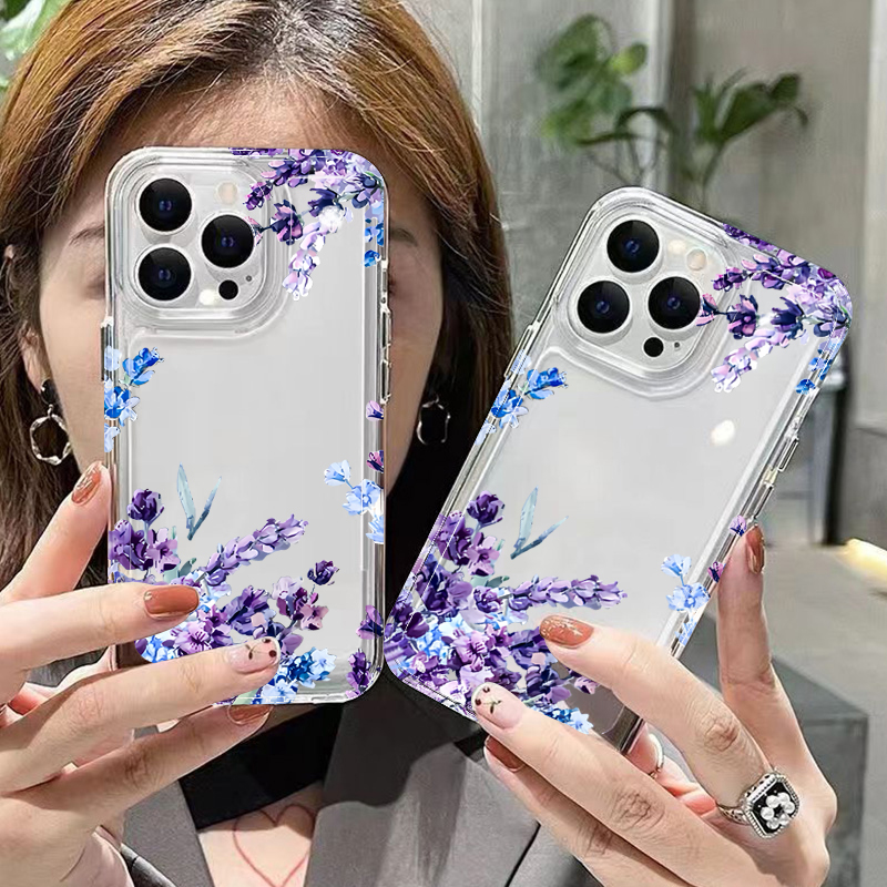 Lila Blumen Weiche TPU Handyhü – Phone Cases Like Loopy Bewertung und Preis
