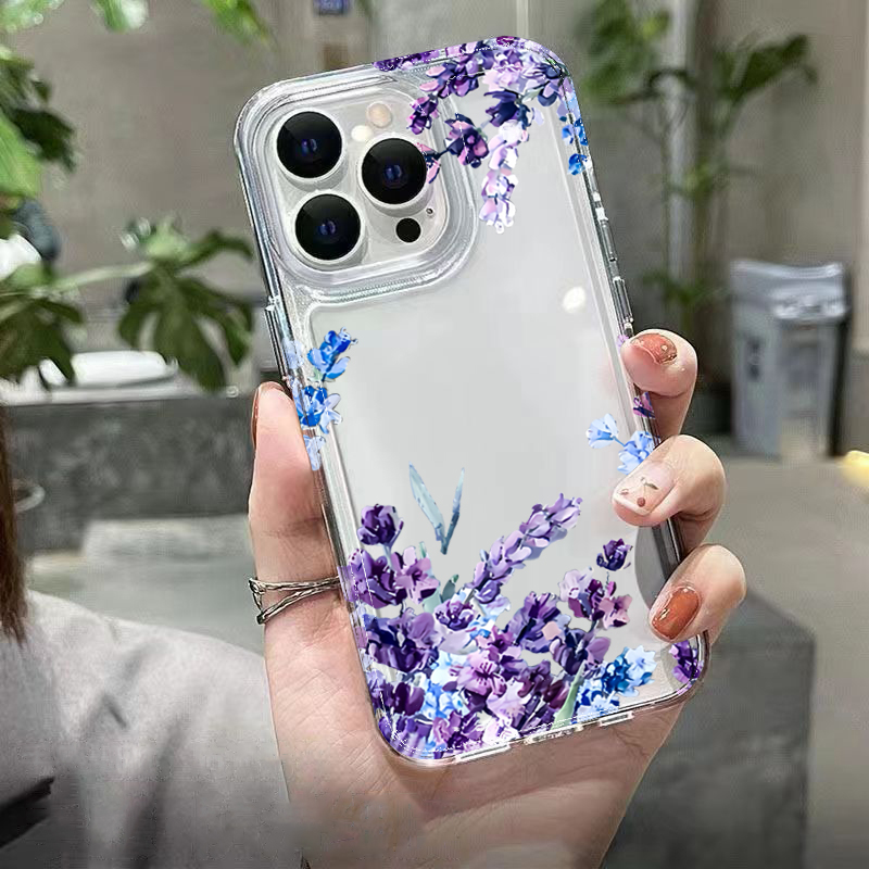 Lila Blumen Weiche TPU Handyhü – Phone Cases Like Loopy Bewertung und Preis